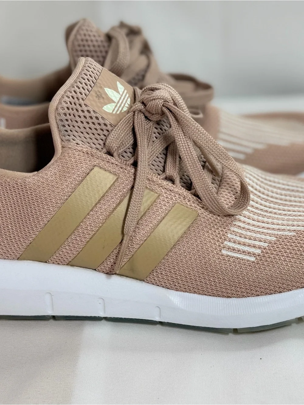 adidas Women’s Blush Knit Athletic Sneakers with White Accents